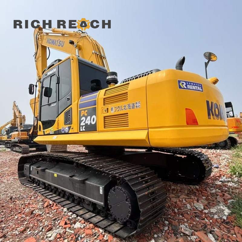 Bucket attachment of a 2018 Komatsu PC240LC excavator, $34,722